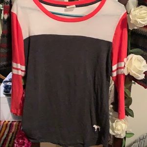 Pink l3/4 sleeve T-shirt